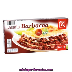 Dia Lasaña Barbacoa Caja 600 Gr