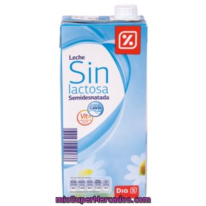 Dia Leche Sin Lactosa Semidesnatada Brik 1 Lt