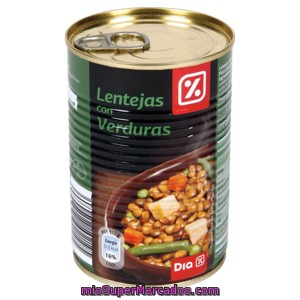 Dia Lentejas Con Verduras Lata 415 Gr