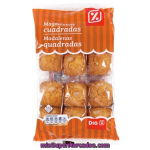 Dia Magdalenas Cuadradas Envasadas Individualmente Bolsa 380 Gr