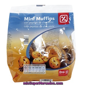 Dia Mini Muffins Con Pepitas De Chocolate Bolsa 300 Gr