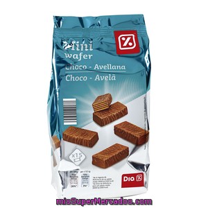 Dia Mini Wafer Choco Avellana Bolsa 200 Gr