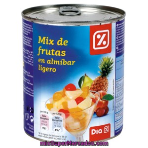 Dia Mix De Frutas En Almibar Ligero Lata 480 Gr