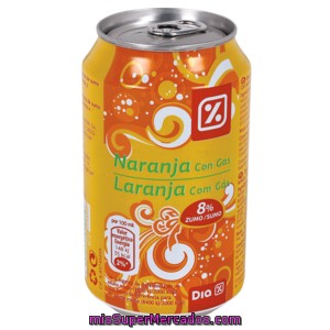 Dia Naranja Con Gas Lata 33 Cl