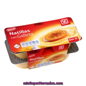 Dia Natillas Con Galleta Pack 4 Unidades 125 G