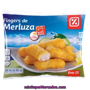 Dia Palitos De Merluza Bolsa 400 Gr