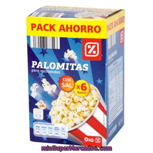 Dia Palomitas Sal Pack-6 Caja 600gr