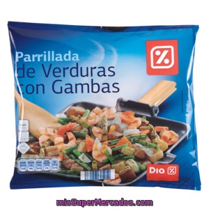 Dia Parrillada De Verduras Con Gambas Bolsa 500 Gr