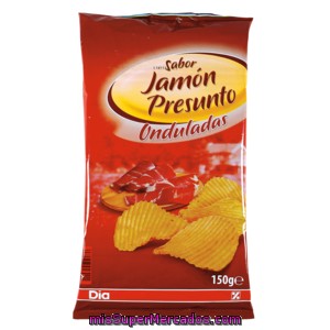 Dia Patatas Fritas Onduladas Jamon Bolsa 150gr