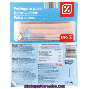 Dia Pechuga De Pavo Lonchas Envase 200 Gr