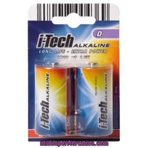 Dia Pilas D Grandes I-tech Alkaline 2 Ud