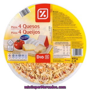 Dia Pizza Refrigerada 4 Quesos Envase 400g