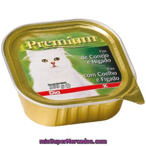 Dia Premium Paté Para Gatos Con Conejo E Hígado Tarro 100 Gr
