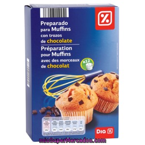 Dia Preparado Para Muffins Con Pepitas De Chocolate Caja 300 Gr