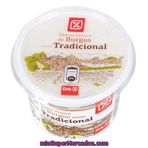 Dia Queso Fresco De Burgos Tradicional Envase 250 G