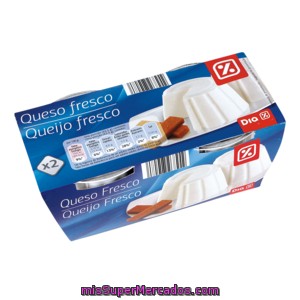 Dia Queso Fresco Natural Envase Pack 2x250 G