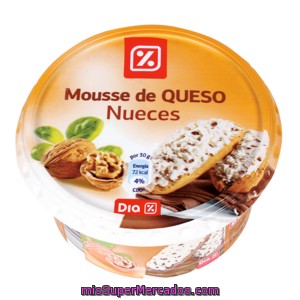 Dia Queso Mousse Untar Con Nueces Tarrina 150g