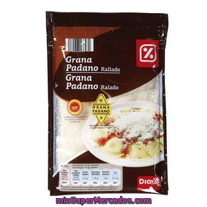 Dia Queso Rallado Grana Padano Bolsa 200 Gr