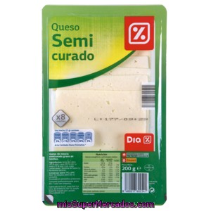 Dia Queso Semicurado Lonchas Envase 200 G