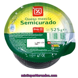 Dia Queso Semicurado Mini Pieza 525 G