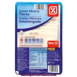 Dia Queso Tierno Lonchas Envase 250 G