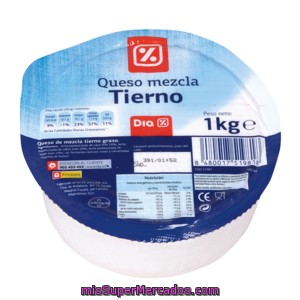 Dia Queso Tierno Pieza 1kg