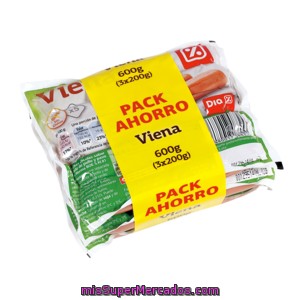 Dia Salchichas Viena Clásica En200 Grs Envase Multipack 3x200 G