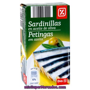 Dia Sardinillas En Aceite De Oliva Lata 62 Grs