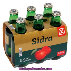 Dia Sidra Achampanada Botellin Pack 6x250 Cl