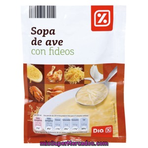 Dia Sopa De Ave Con Fideos Sobre 80grs