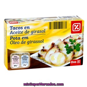 Dia Tacos En Aceite De Girasol Lata 72 G