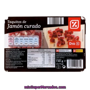 Dia Taquitos Jamón Serrano Envase 150 G