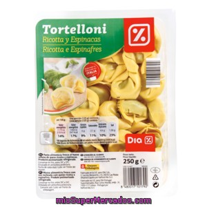 Dia Tortelloni De Ricota Y Espinacas Envase 250 Gr