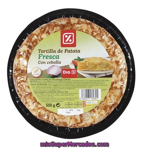 Dia Tortilla Refrigerada Con Cebolla Envase 500 Gr