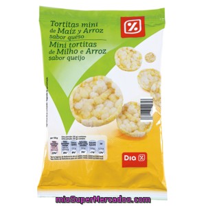 Dia Tortitas Mini De Maiz Y Arroz Sabor Queso Paquete 75 Gr