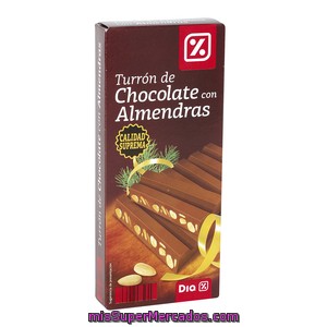Dia Turrón Chocolate Con Almendras Estuche 300 Grs