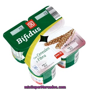 Dia Yogur Bífidus Con Cereales Y Fibra Pack 4 Unidades 125 Gr