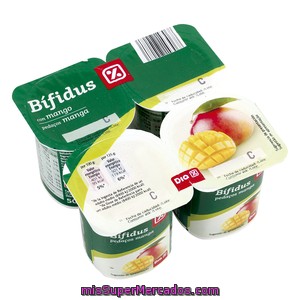 Dia Yogur Bífidus Con Mango Pack 4 Unidades 125 G