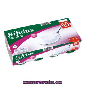 Dia Yogur Bífidus Natural 0% Mg Pack 8 Unidades 125 G