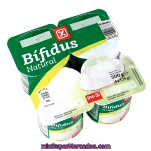 Dia Yogur Bífidus Natural Pack 4 Unidades 125 G