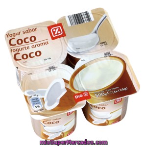 Dia Yogur Coco Pack 4 Unidades 125 G