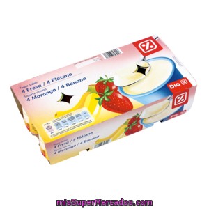 Dia Yogur Fresa-plátano Pack 8 Unidades 125 G