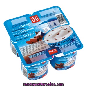 Dia Yogur Griego Con Straciatella Pack 4 Unidades 125 G