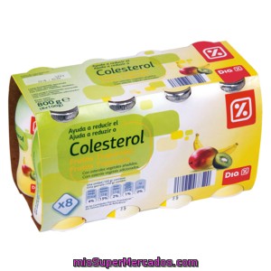 Dia Yogur Líquido Reducecolesterol Tropical Pack 8 Unidades 100 Ml