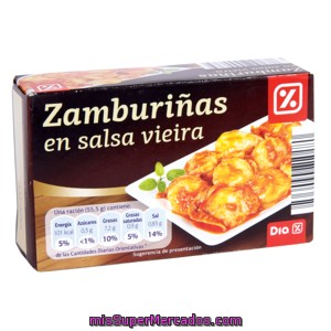 Dia Zamburiñas En Salsa Vieira Lata 65 Grs