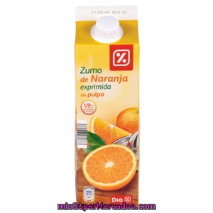 Dia Zumo Exprimido Sin Pulpa Naranja Brik 1 Lt