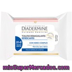 Diadermine Cuidado Esencial Toallitas Desmaquillantes Refrescantes 3 En 1 Para Cara Ojos Y Labios Bolsa 25 Unidades Para Piel Normal Y Mixta