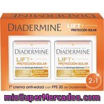 Diadermine Lift+ Protección Crema Antiarrugas Fps-30 Efecto Lifting + Protección Diaria Uva Pack 2 Tarro 50 Ml