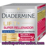 Diadermine Lift + Super Rellenador Crema De Noche Anti-arrugas Con Hialurón Tarro 50 Ml Efecto Lifting Duradero Rellena Y Redensifica
