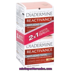 Diadermine Reactivance Crema De Día Antiedad Total 2 X1 Tarro 50 Ml